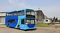 Image 19A Connexionsbuses operated Scania Omnidekka, at Thorpe Arch industrial estate, Wetherby.