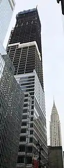 Construction work at One Vanderbilt, seen in February 2019