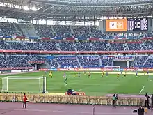 In-game photo of the final from behind the Kashiwa Reysol goal