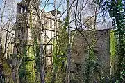 Crusher building seen from the slope tips.