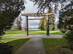 The restored Seward Park Torii