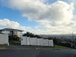 View looking west from Maioro Street in New Windsor