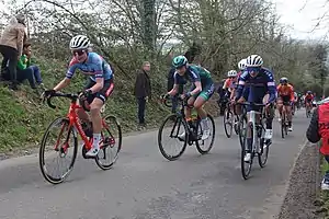 Riders climbing the Eyserbosweg