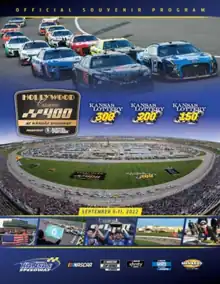 The 2022 Hollywood Casino 400 program cover.