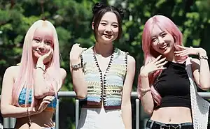 LimeLight in September 2023L-R: Suhye, Gaeun and MiU