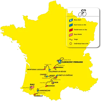 Route of the 2023 Tour de France Femmes