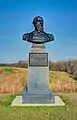 Bust of Vandever by George Brewster at Vicksburg National Military Park