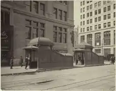 Original entrance kiosks