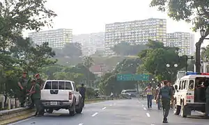 The area as seen from Miraflores Palace.