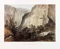 Ravine, in the Litani River by Blat, ca 1851, by van de Velde