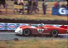 Alfa Romeo T33 of de Adamich/Courage during the race. It retired due to engine problems.