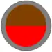 A two toned circular organisational symbol