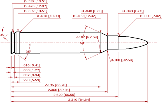 300 Winchester Magnum Schematic