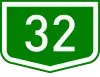 Main road 32 shield