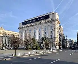 Building in the Palace/Revolution Square, Bucharest, 1952–1954, by Richard Bordenache