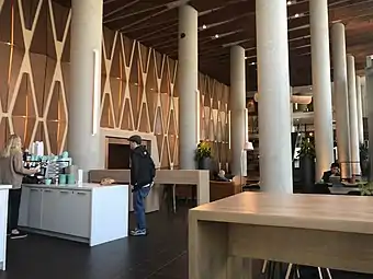 Hotel and residential lobby.