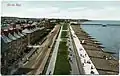 Tinted photograph of Herne Bay Pier, taken from the top of the clock tower, 1909