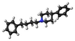 Ball-and-stick model of the 4-PPBP molecule