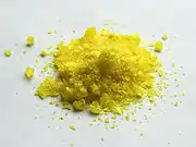 Coarse yellow crystals