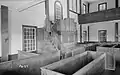 Interior of the meetinghouse, looking toward the pulpit