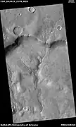 Dendritic channel system, as seen by HiRISE