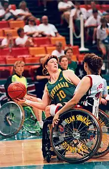 Sharon Slann at the 1996 Summer Paralympics