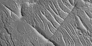 Close view of small and large ridges, as seen by HiRISE under HiWish program