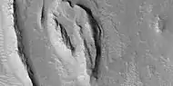 Layered features, as seen by HiRISE under HiWish program