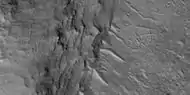 Close view of layers, as seen by HiRISE under HiWish program