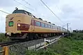 Niigata-based JNR-liveried set K-2 on a Kubikino service, May 2012