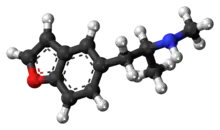 Ball-and-stick model of 5-MAPB molecule