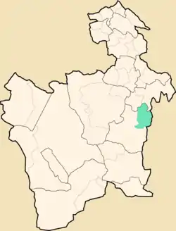 Location within Potosí Department