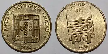 1982 Macanese 50 avos.