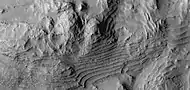 Close view of layers, as seen by HiRISE under HiWish program