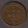 5 öre 1882