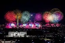 Fireworks display during Perry's performance of the song during "Celebrating America"