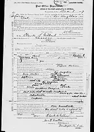 1887 application for a U.S. post office at Tropico (U.S. National Archives)