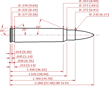 6×45 mm Schematic