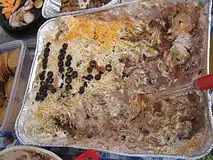 A seven-layer bean dip