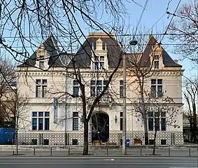 Renaissance Revival - Olănescu House (today the Institut Français de Roumanie) on Bulevardul Dacia, Bucharest, by Oskar Maugsch, 1911-1912