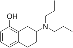 Kekulé, skeletal formula of 8-OH-DPAT