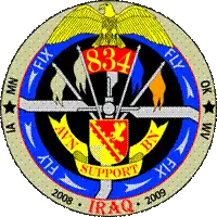 834th ASB Iraq deployment patch