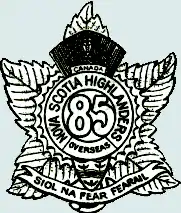 Cap badge of the 85th Battalion Nova Scotia Highlanders