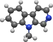 9-Methyl-β-carboline (9-Me-BC) is a heterocyclic amine of the β-carboline family, and a research chemical