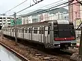 Train approaching Heng Fa Chuen station