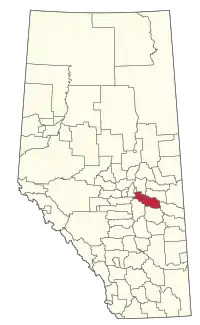 Location within Alberta