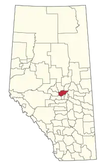 Location within Alberta