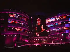 Stones on stage, Bigger Bang Tour, Twickenham, London, England, August 2006.