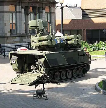 Canadian Armed Forces M113 APC with Air Defense Anti-Tank System (ADATS)