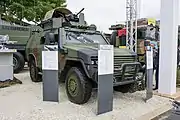 As displayed at Eurosatory 2016, AMPV fitted with a Vinghøg manned ringmount.